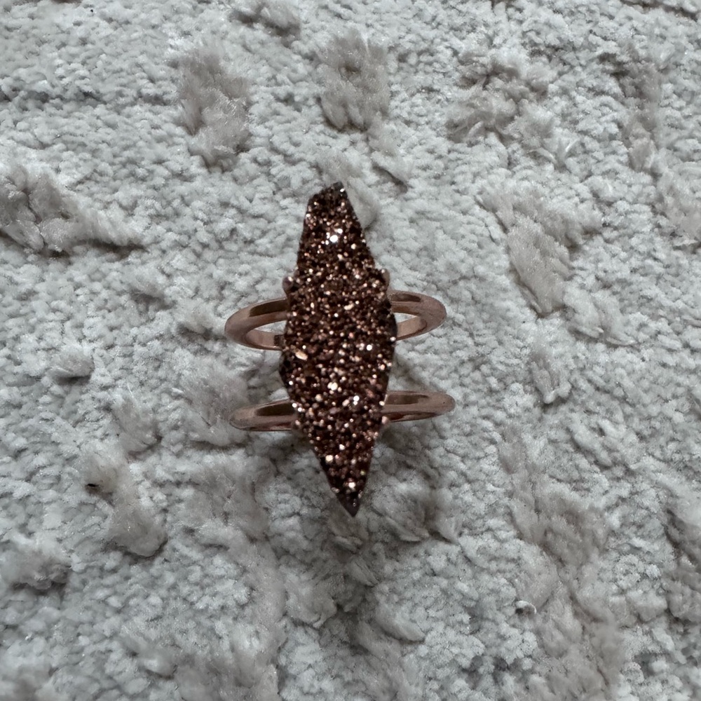 Kendra Scott Rose Gold Drusy Ring